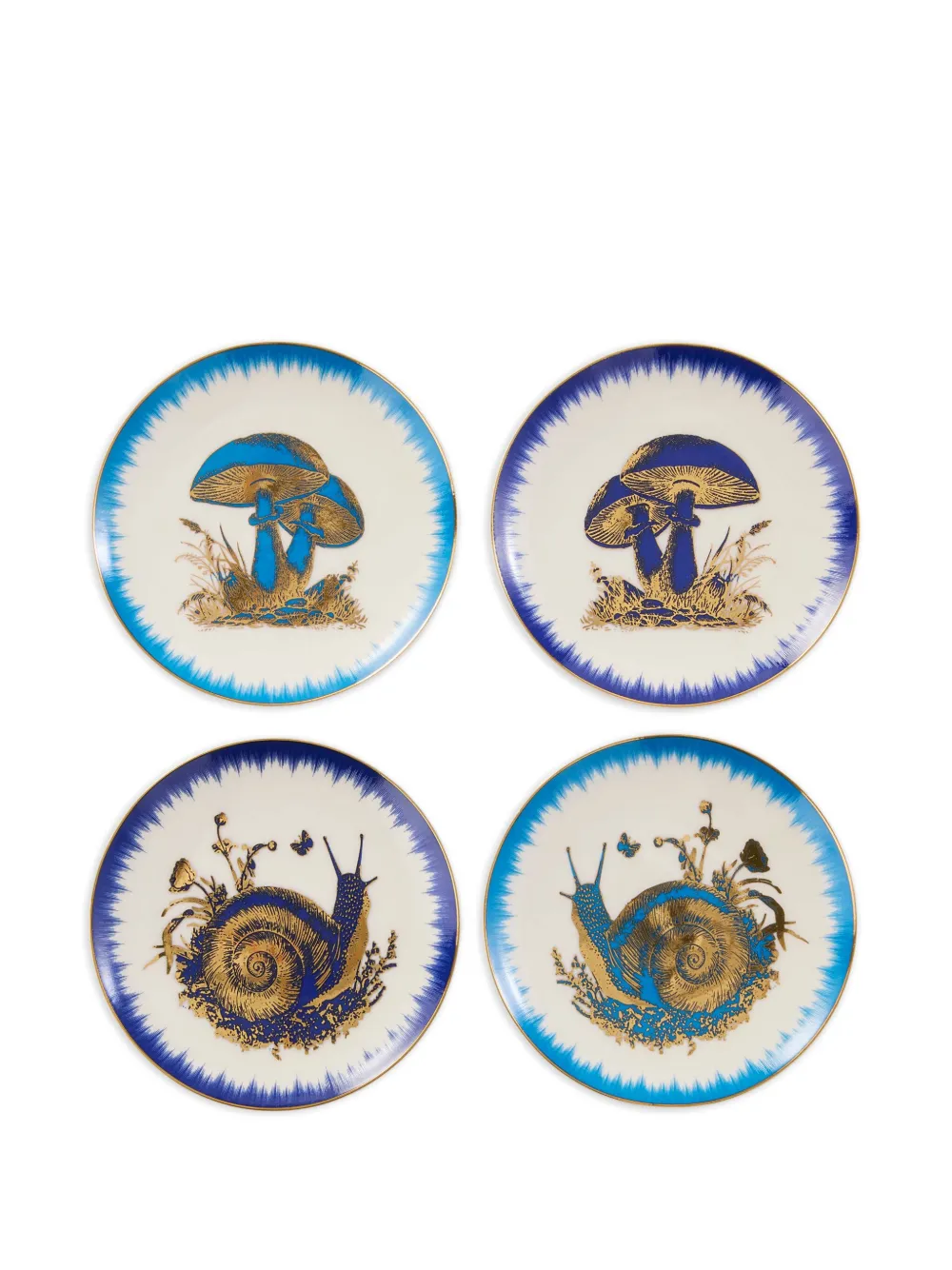  Jonathan Adler Ja Botanist Coaster Set (set Of Four) - White 