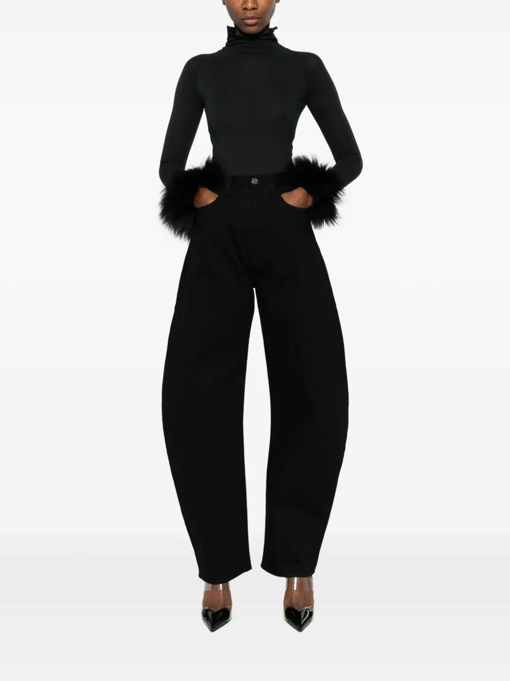 Fur Cuff Body Top
