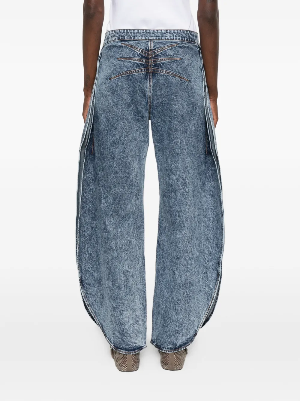 Slit-Detail Jeans