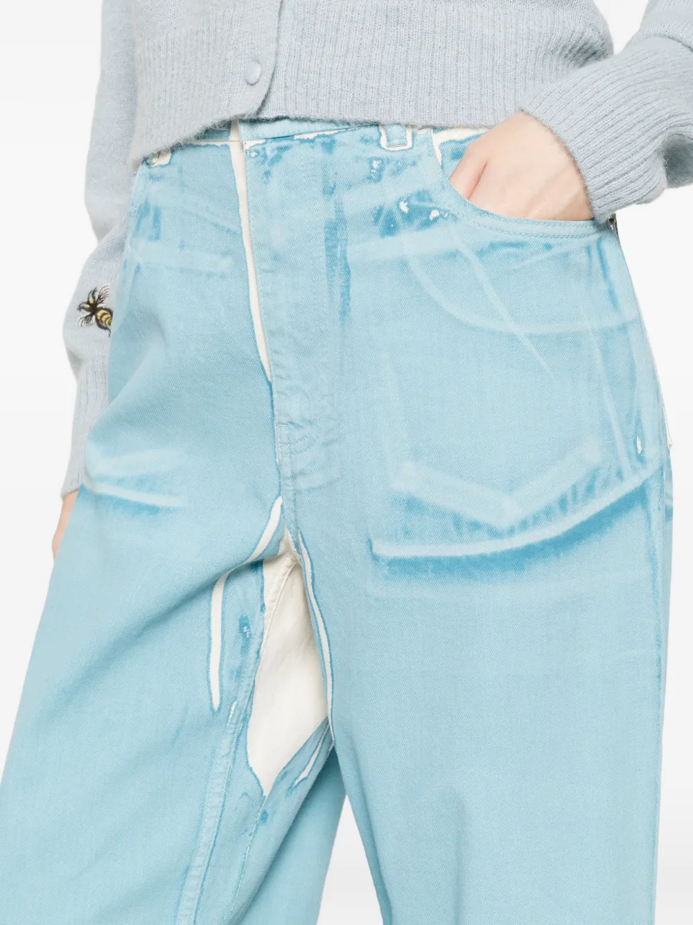 Marni Jeans met wijde pijpen Blauw