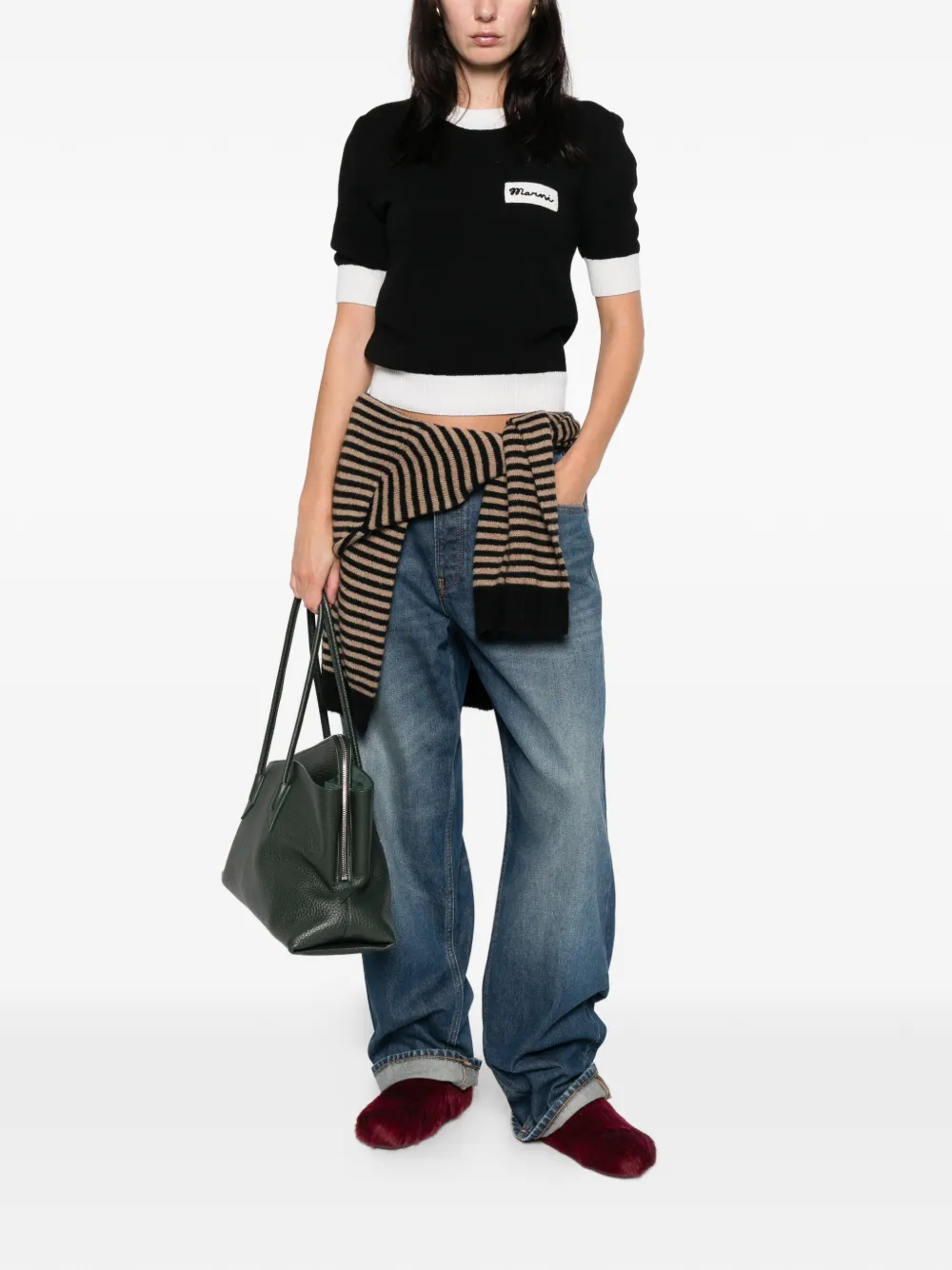 Marni logo short-sleeve top | Knitted Tops | Image 2