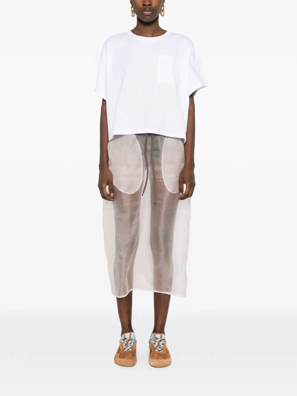 Marni T-shirt met logoprint Wit