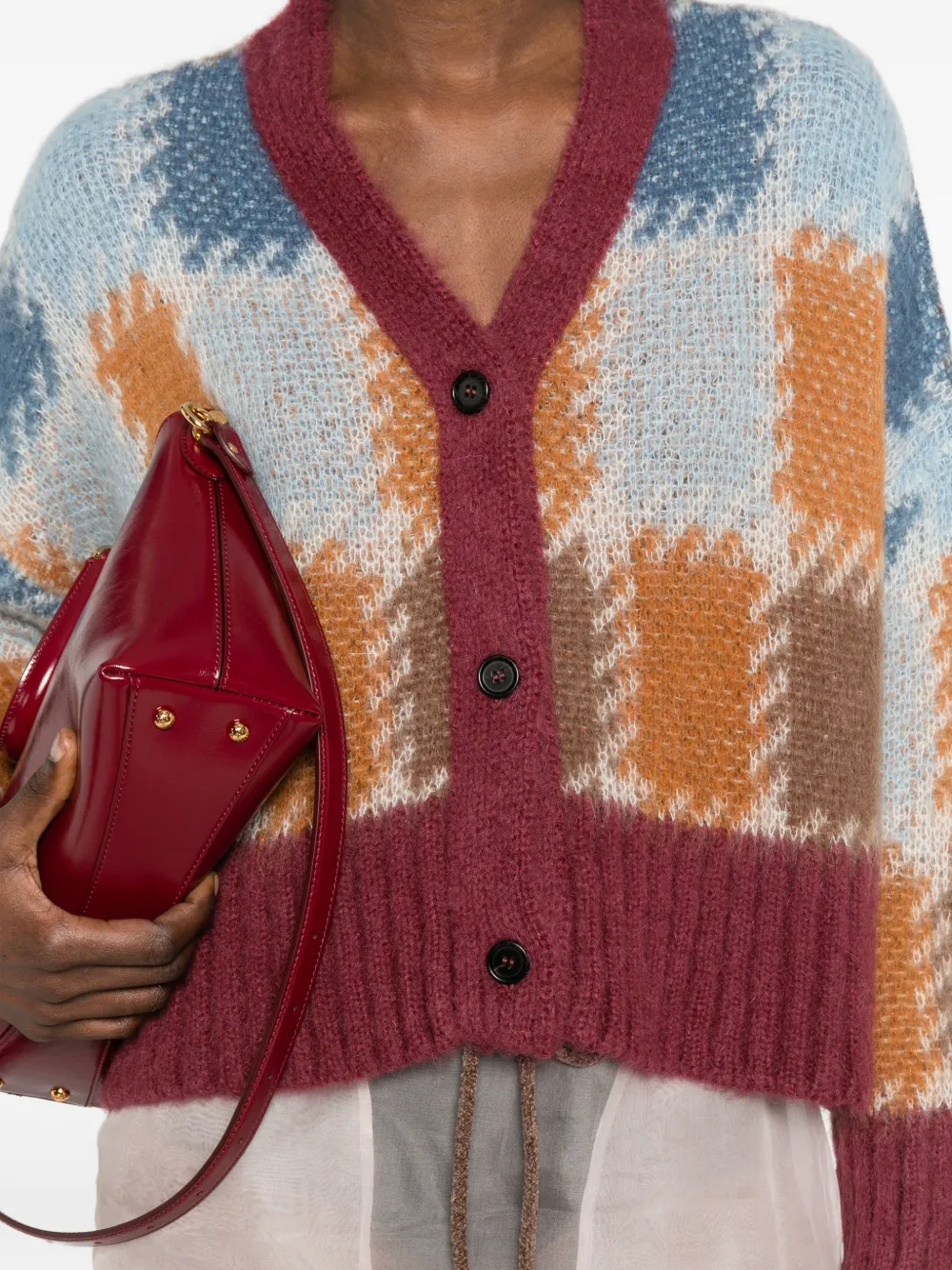Marni Vest met V-hals Rood