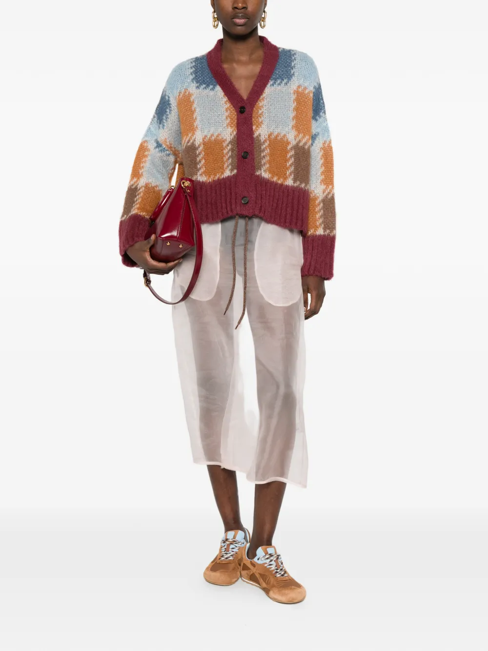 Marni Vest met V-hals Rood