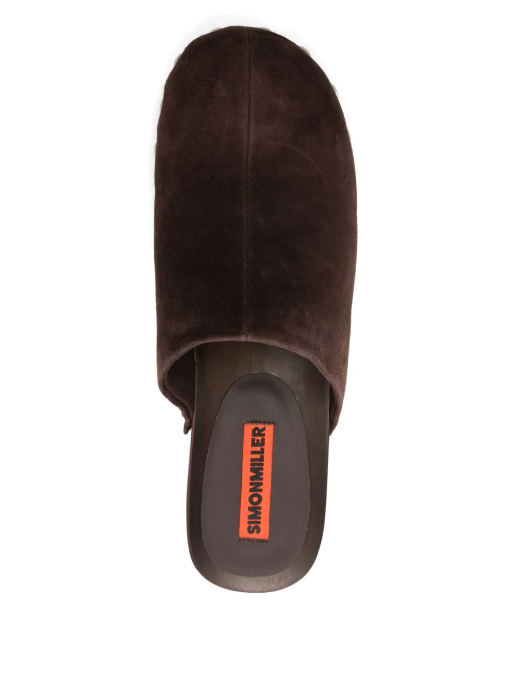 Simon Miller Suede Clog Pumps In Brown