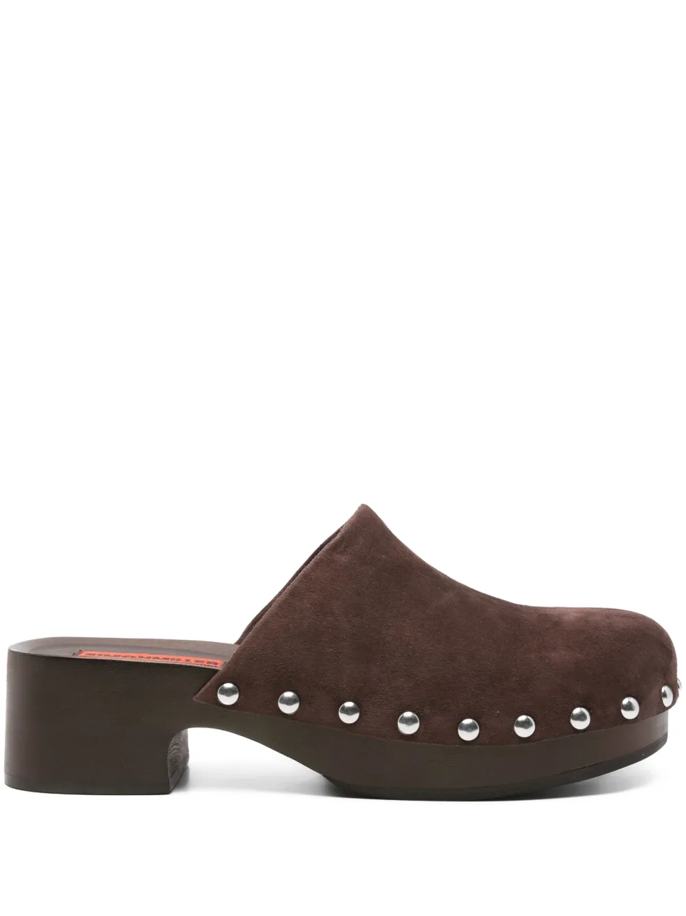 Simon Miller Suede Clog Pumps In Brown