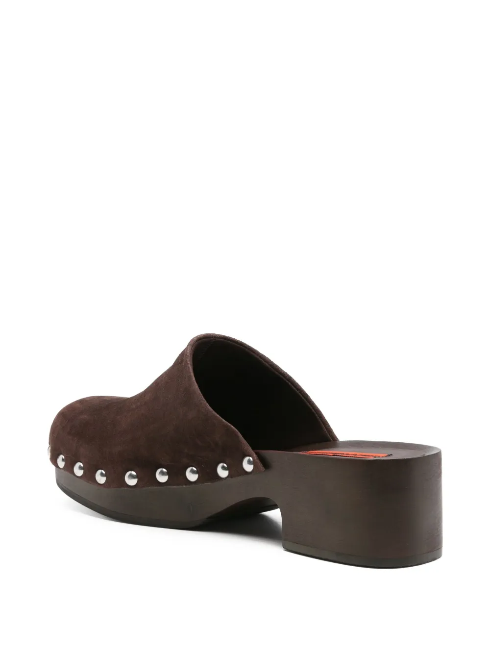Simon Miller Suede Clog Pumps In Brown