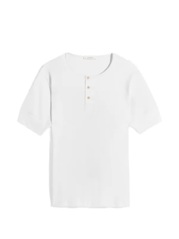 LEMAIRE ヘンリーネック トップ | ホワイト | FARFETCH JP