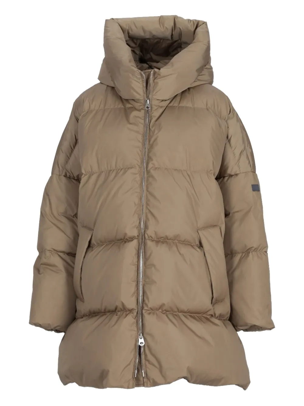 Lempelius Hooded Down Coat In Green