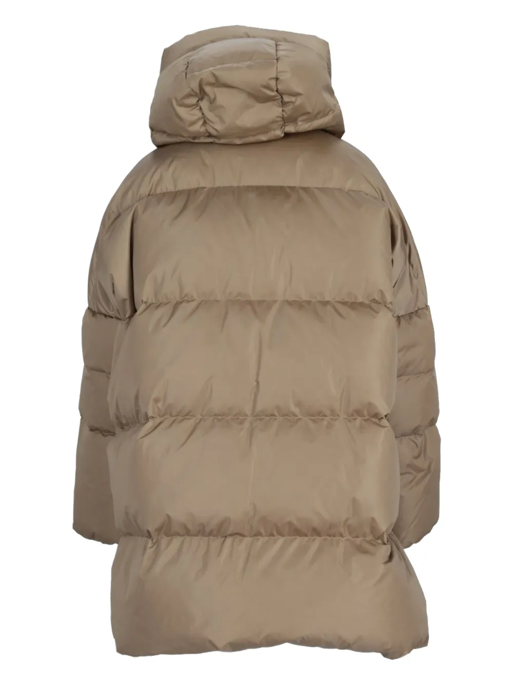 Lempelius Hooded Down Coat In Green