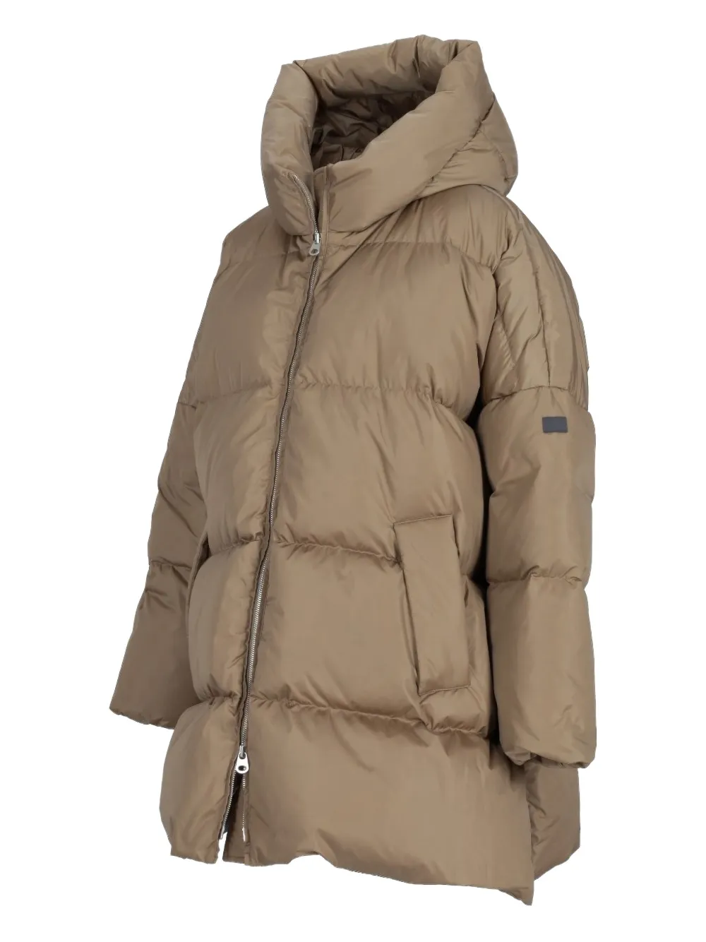 Lempelius Hooded Down Coat In Green