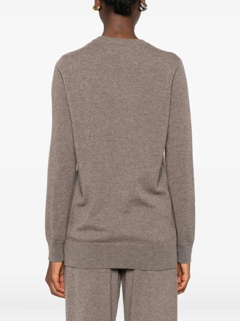 Lisa Yang Round-neck Cashmere Sweater In Gray