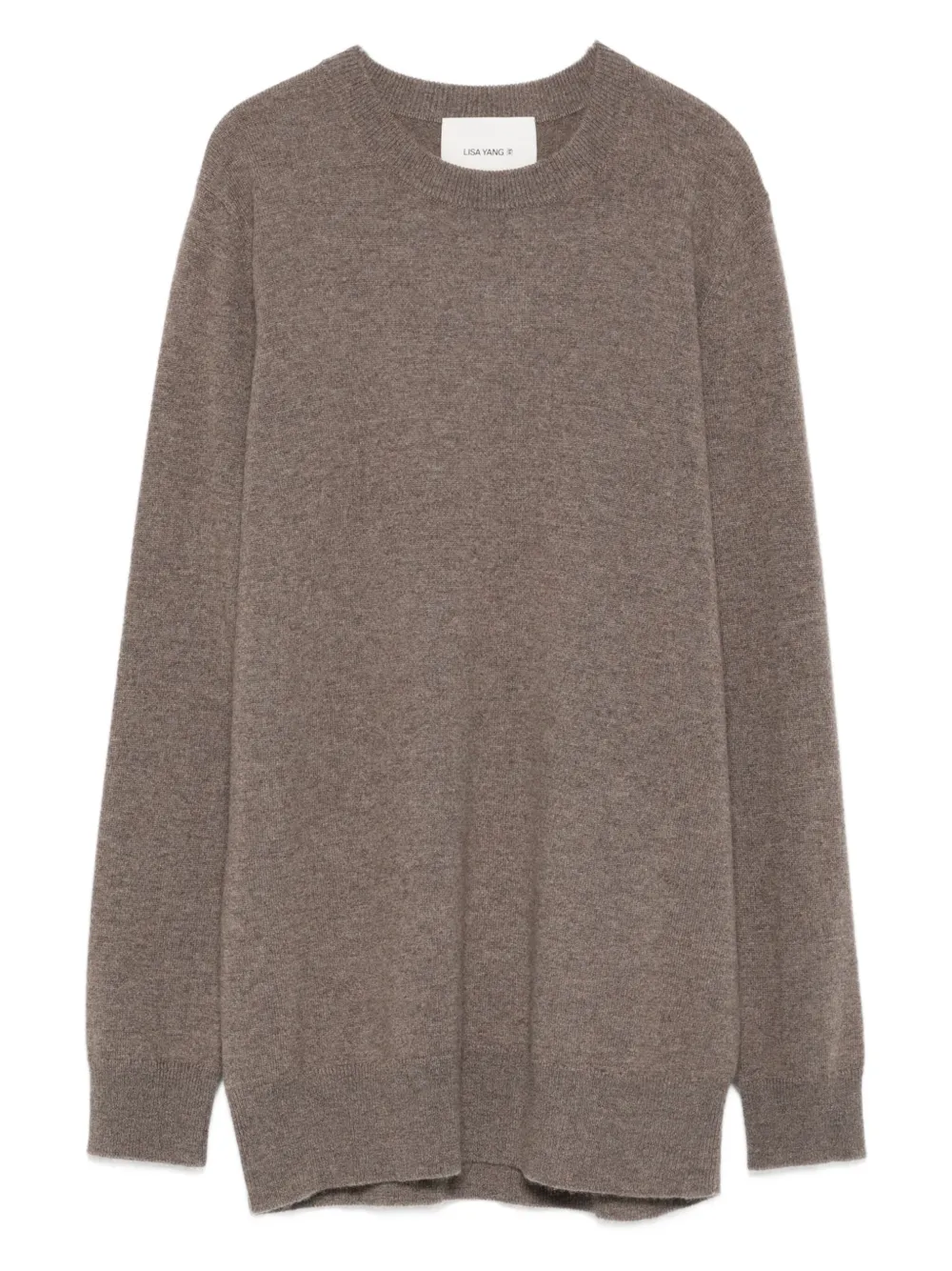 Lisa Yang round-neck cashmere sweater | Brown | Image 1