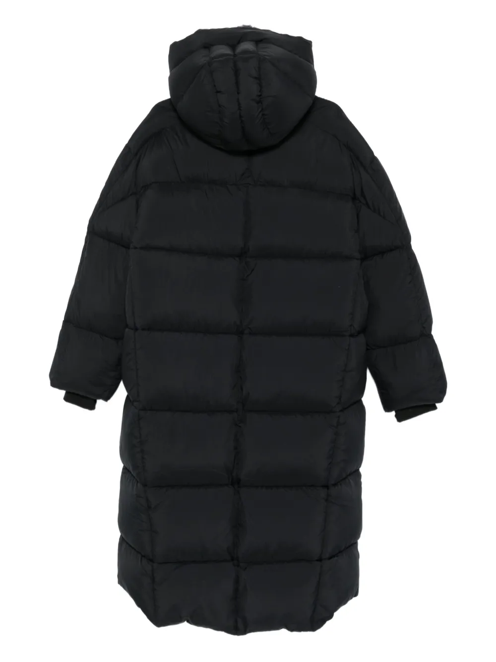 Thom Krom Quilted Zip-front Coat In Black