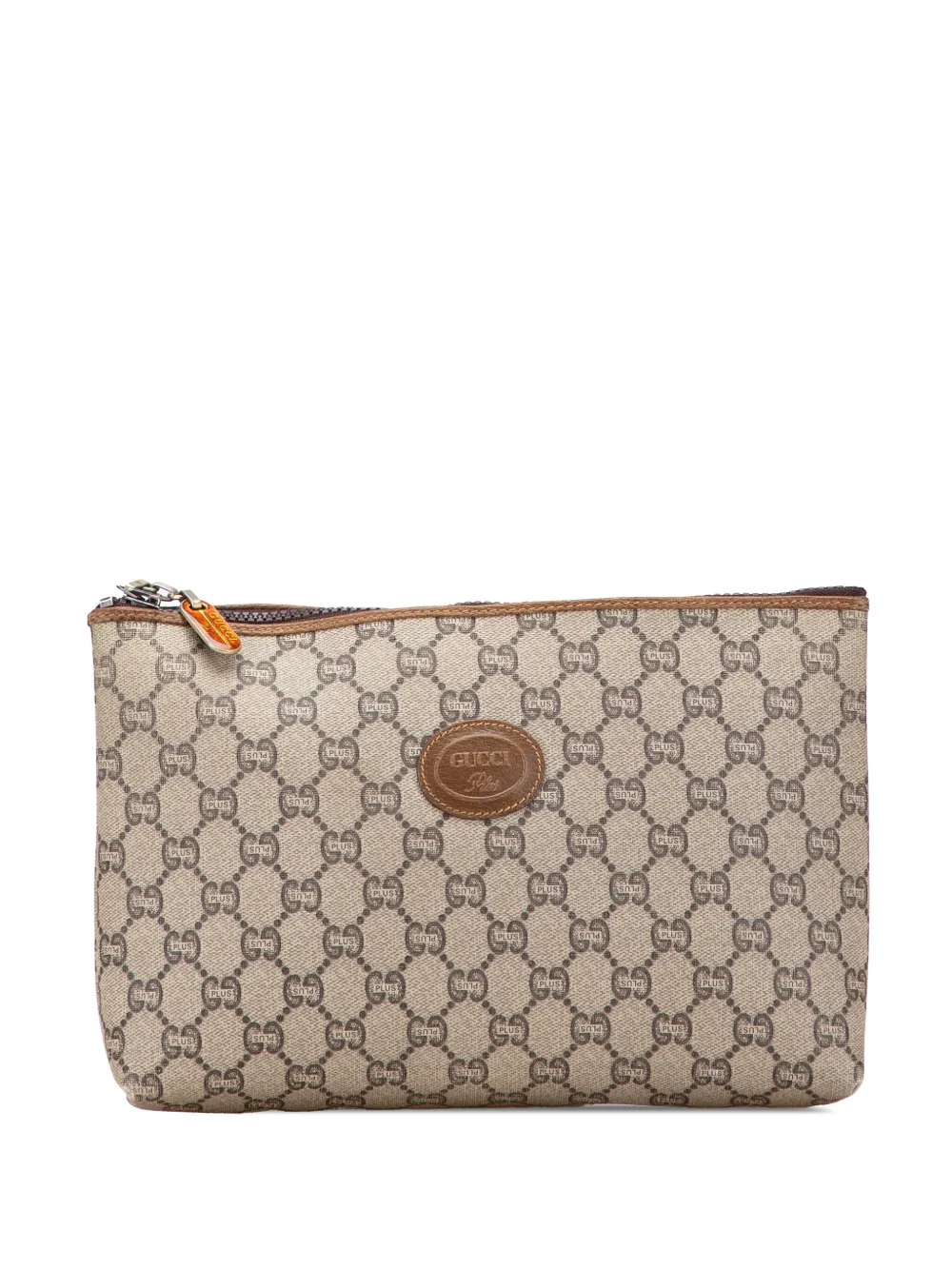 Gucci Pre-Owned 20th Century GG Supreme Plus clutch bag | Brown | Image 1