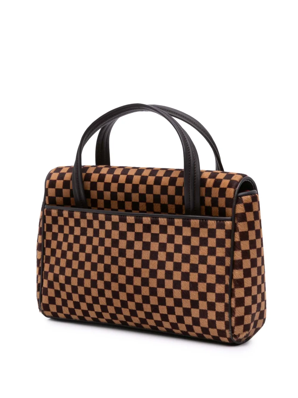 Pre-owned Louis Vuitton 2003 Damier Sauvage Lionne Handbag In Brown