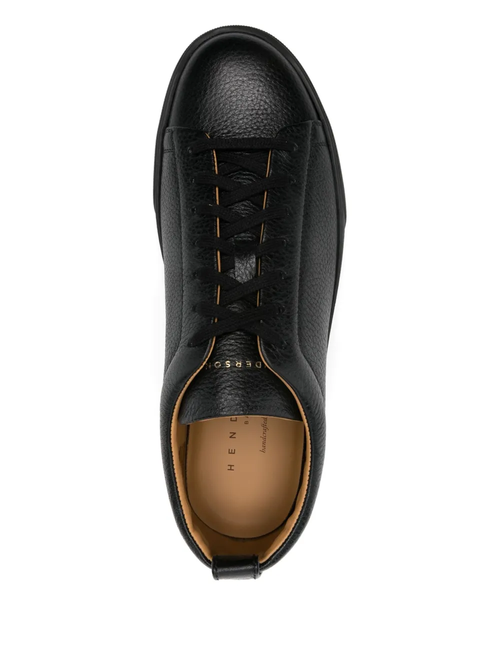 Henderson Baracco Leren sneakers Zwart