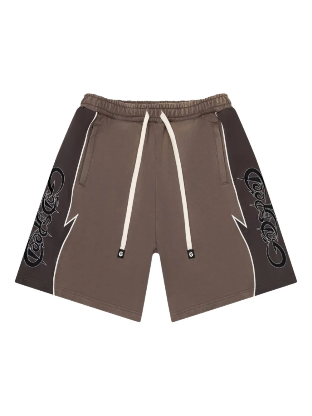 GODSPEED Halftime drawstring graphic track shorts | marron | Image 1