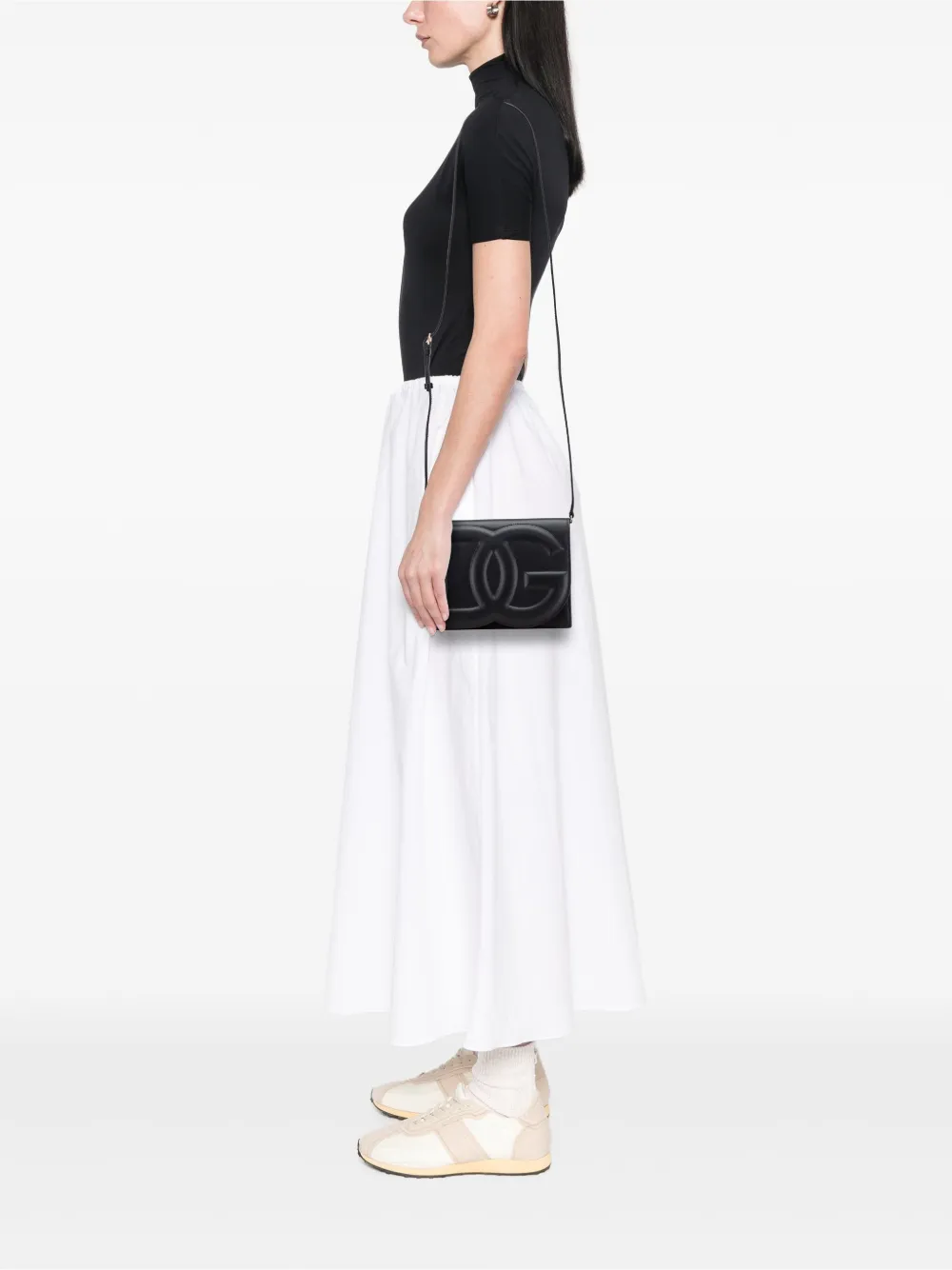 Dolce & Gabbana Pre-Owned 2021-2025 Leather DG Logo Flap crossbody bag | Pre-Owned | Image 2