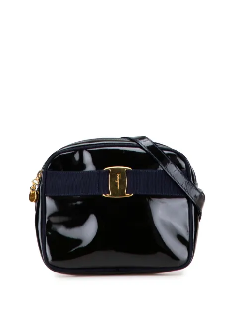 Ferragamo Pre-Owned 2000-2025 Patent Vara crossbody bag