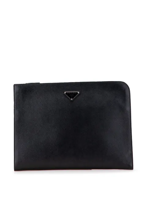 Prada Pre-Owned 2013-2025 Saffiano Zip Around Portfolio clutch bag