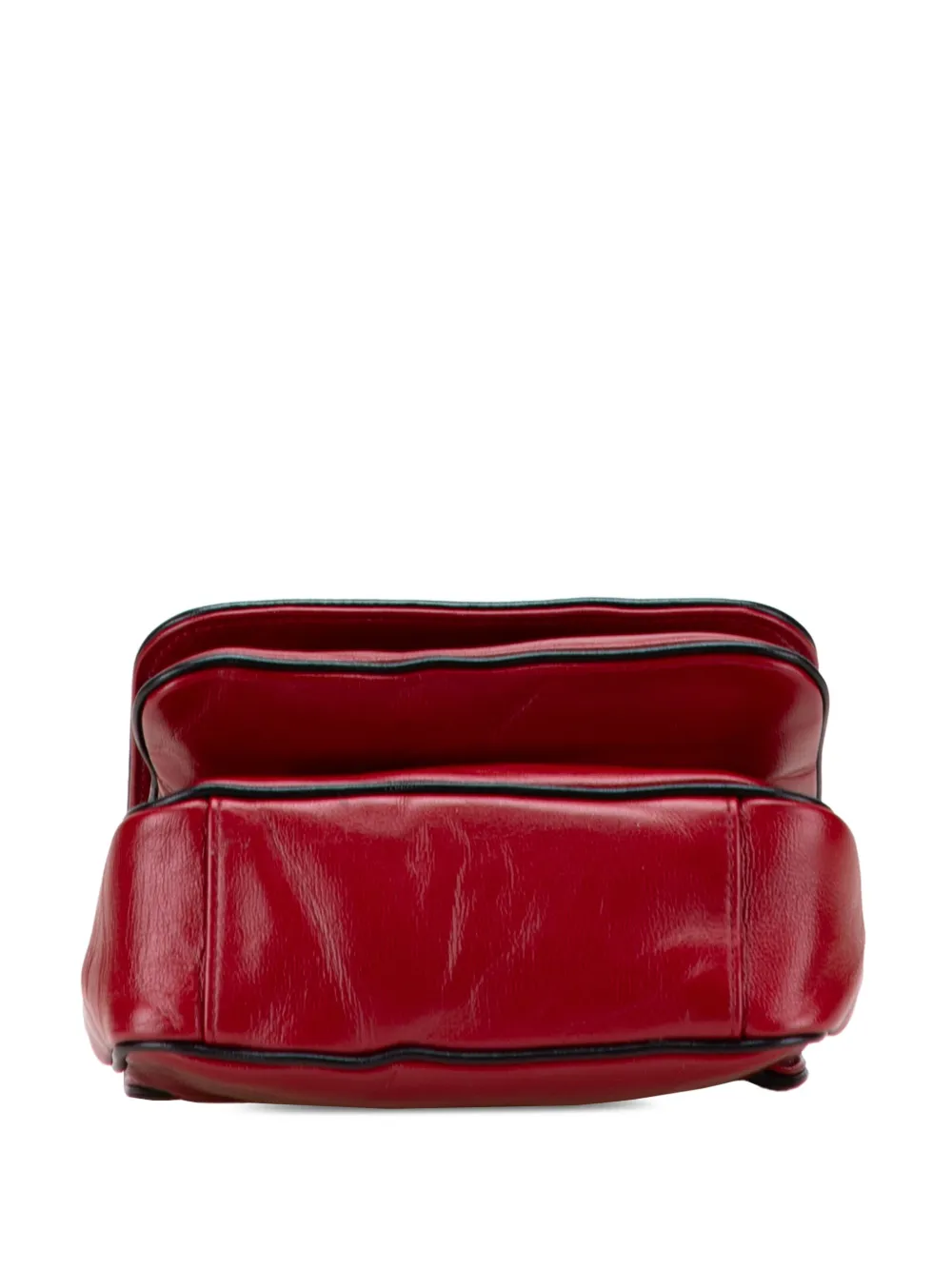 Pre-owned Gucci 2000-2015 Mini Leather Marina Shoulder Bag In Red