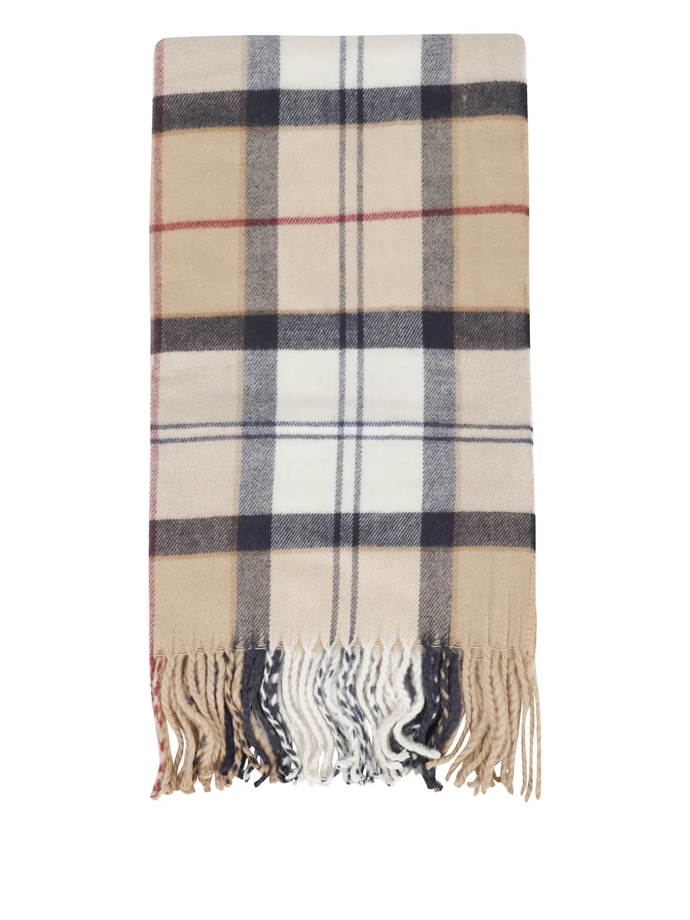 Barbour Pompom-detail Beanie-scarf Set In Neutral