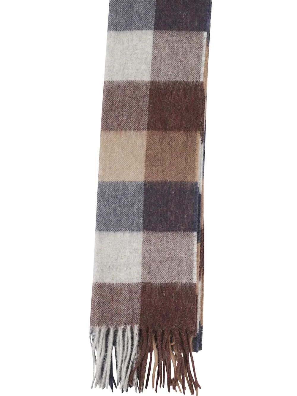Barbour checked fringed scarf | Image 2