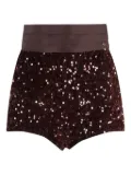 Elisabetta Franchi sequin-embellished shorts - Red