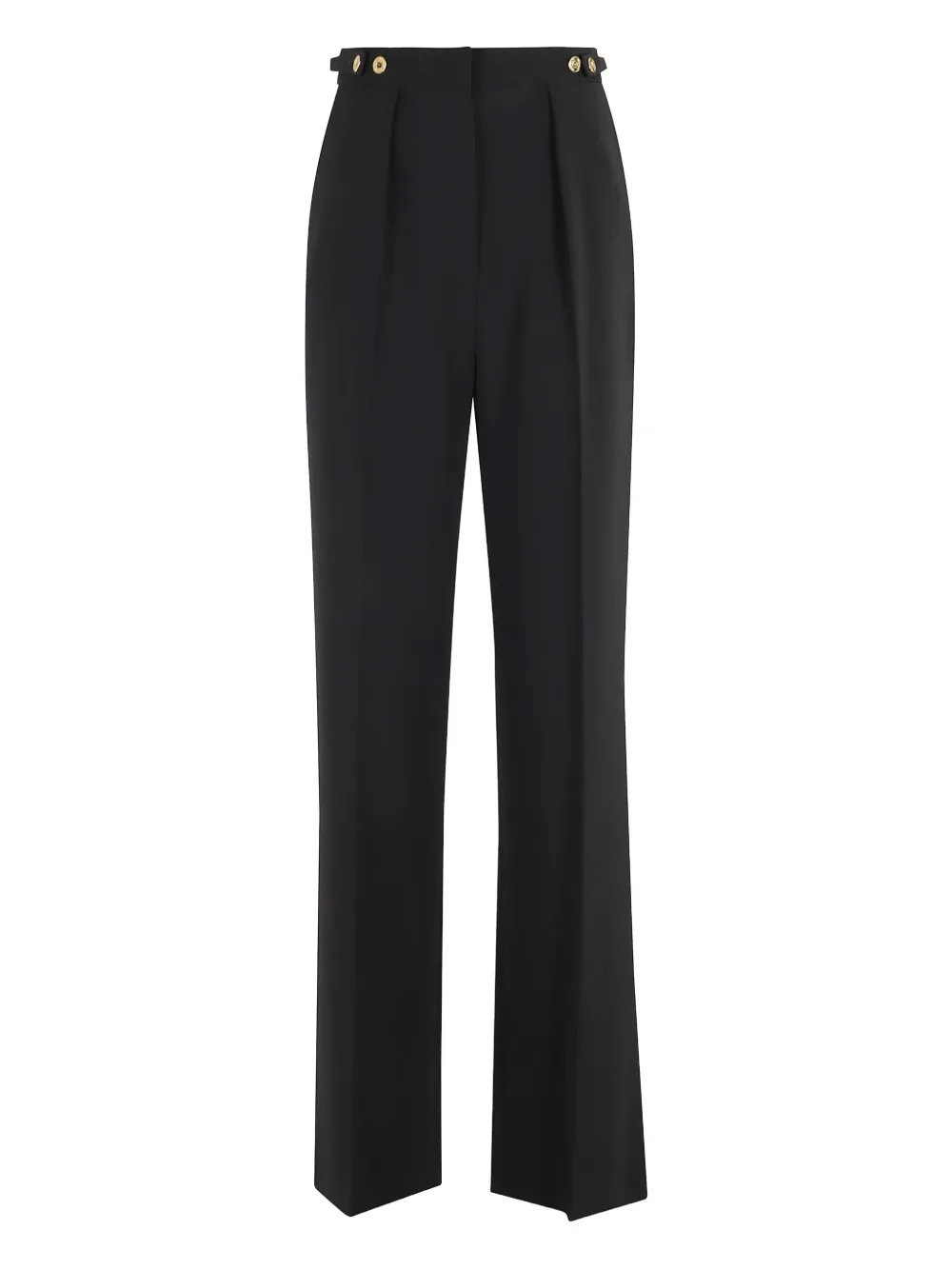 Elisabetta Franchi Trousers With Pleats And Pockets In Black