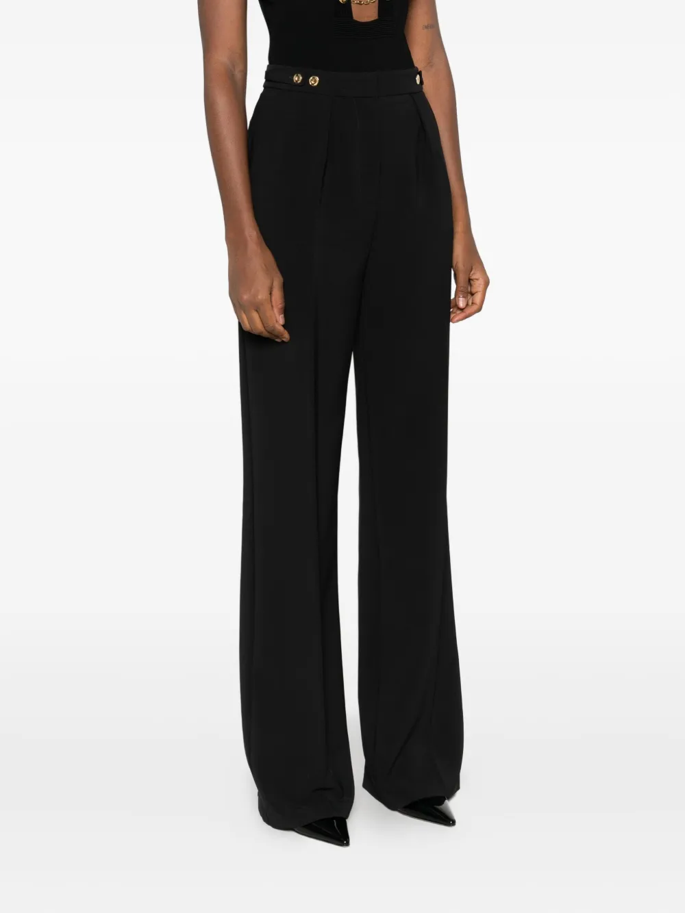 Elisabetta Franchi Straight broek Zwart