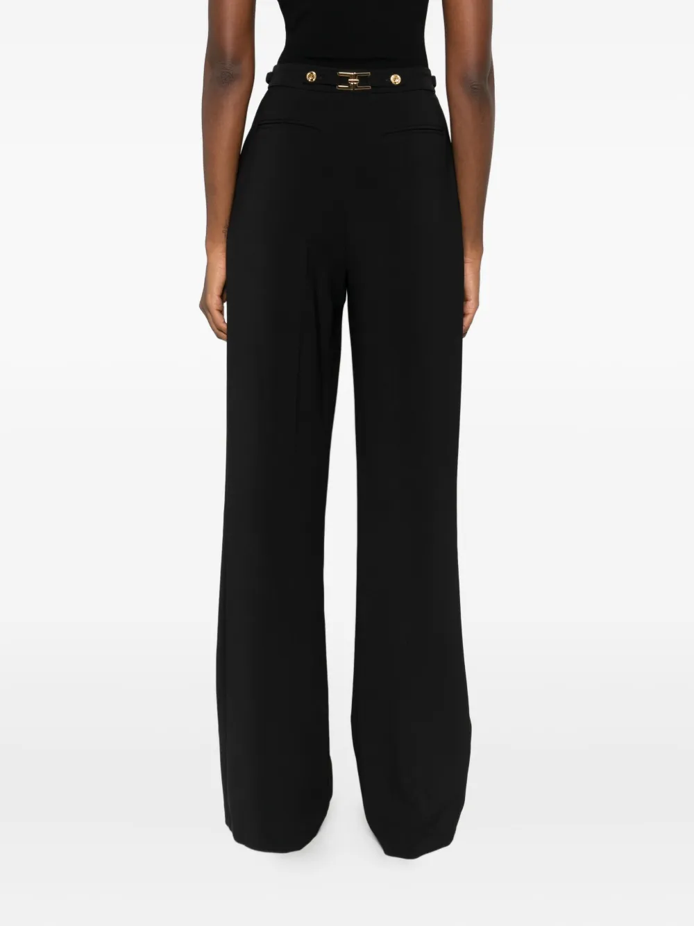 Elisabetta Franchi Straight broek Zwart
