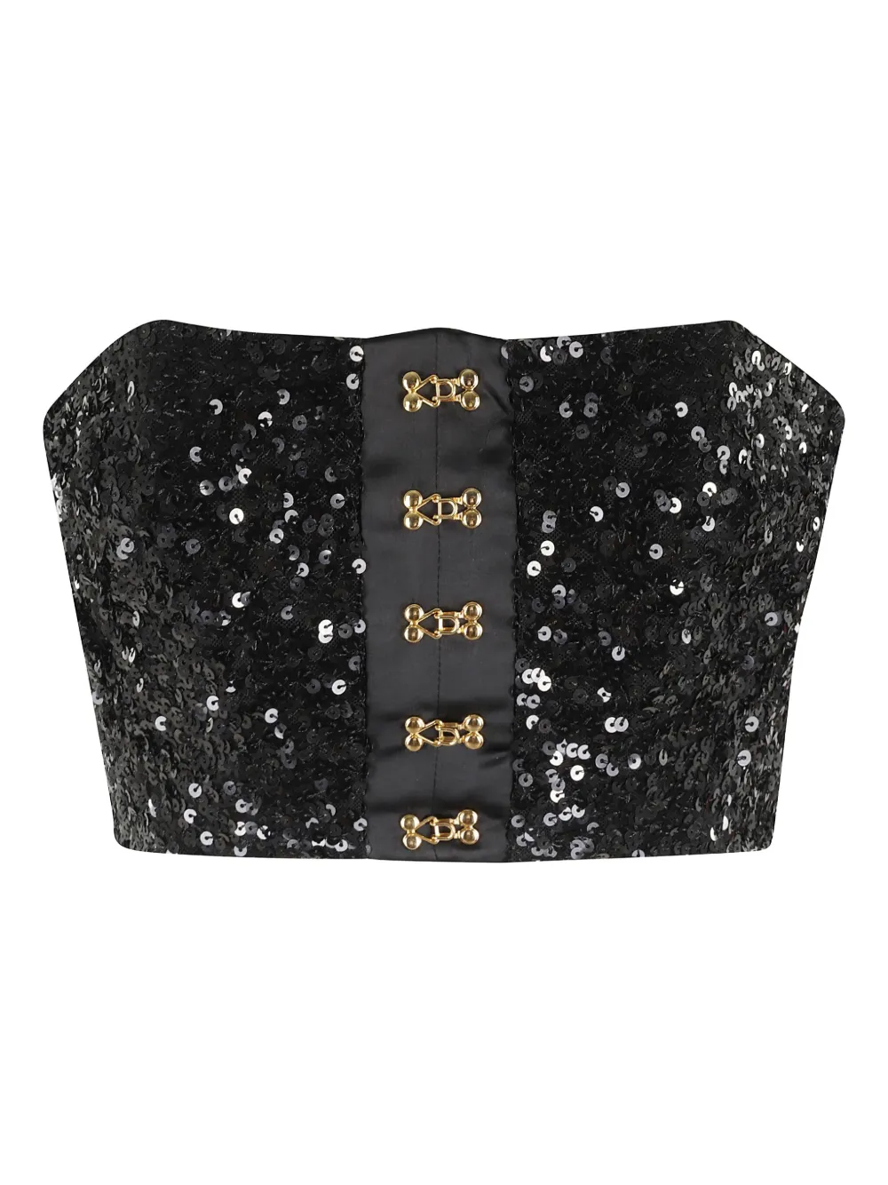 Elisabetta Franchi cropped top | Black | Image 1