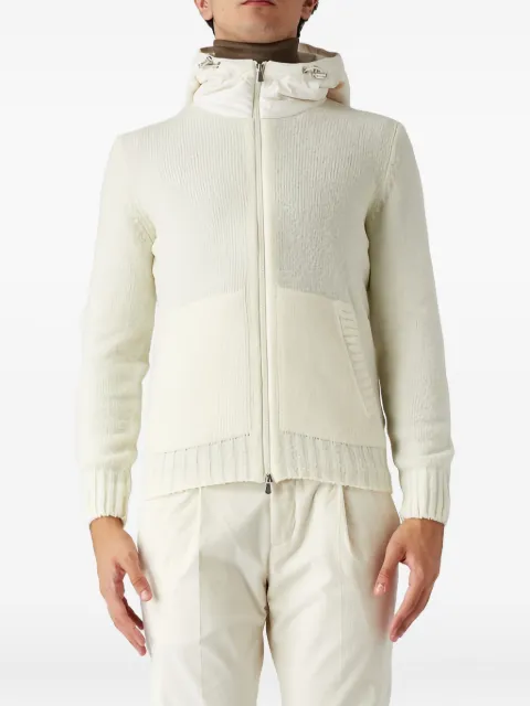 Gran Sasso hooded zip-up knitwear