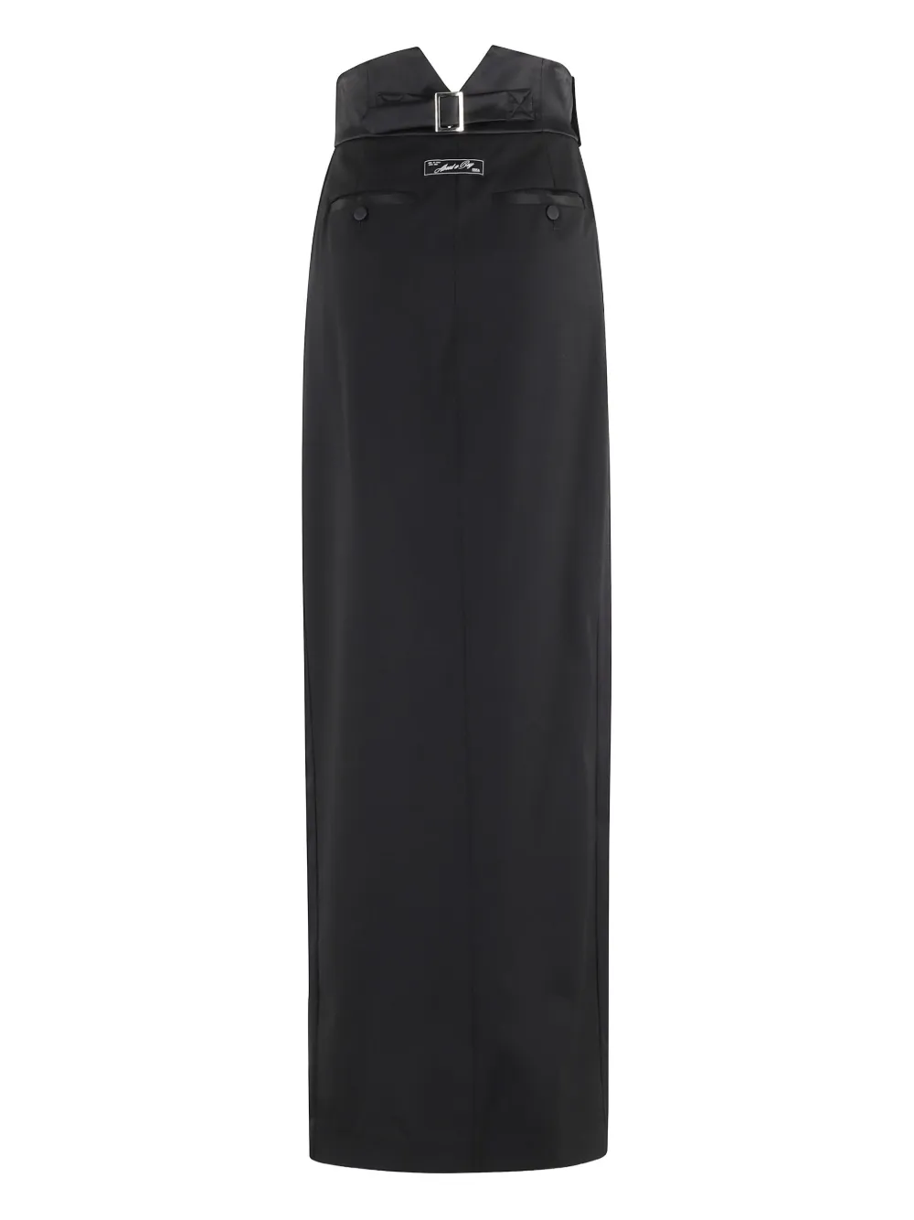 Erika Cavallini satin-trim midi skirt - Zwart