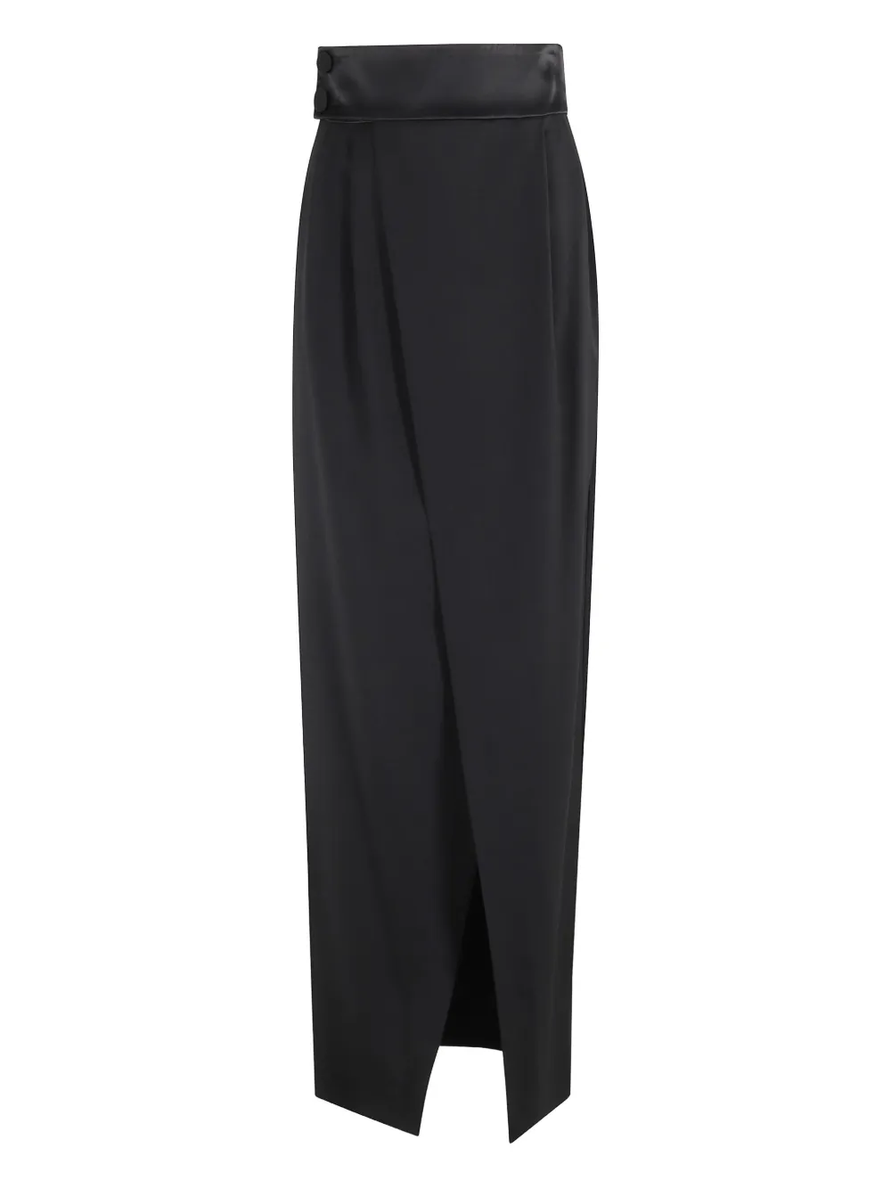 Erika Cavallini  satin-trim midi skirt | Black | Image 1
