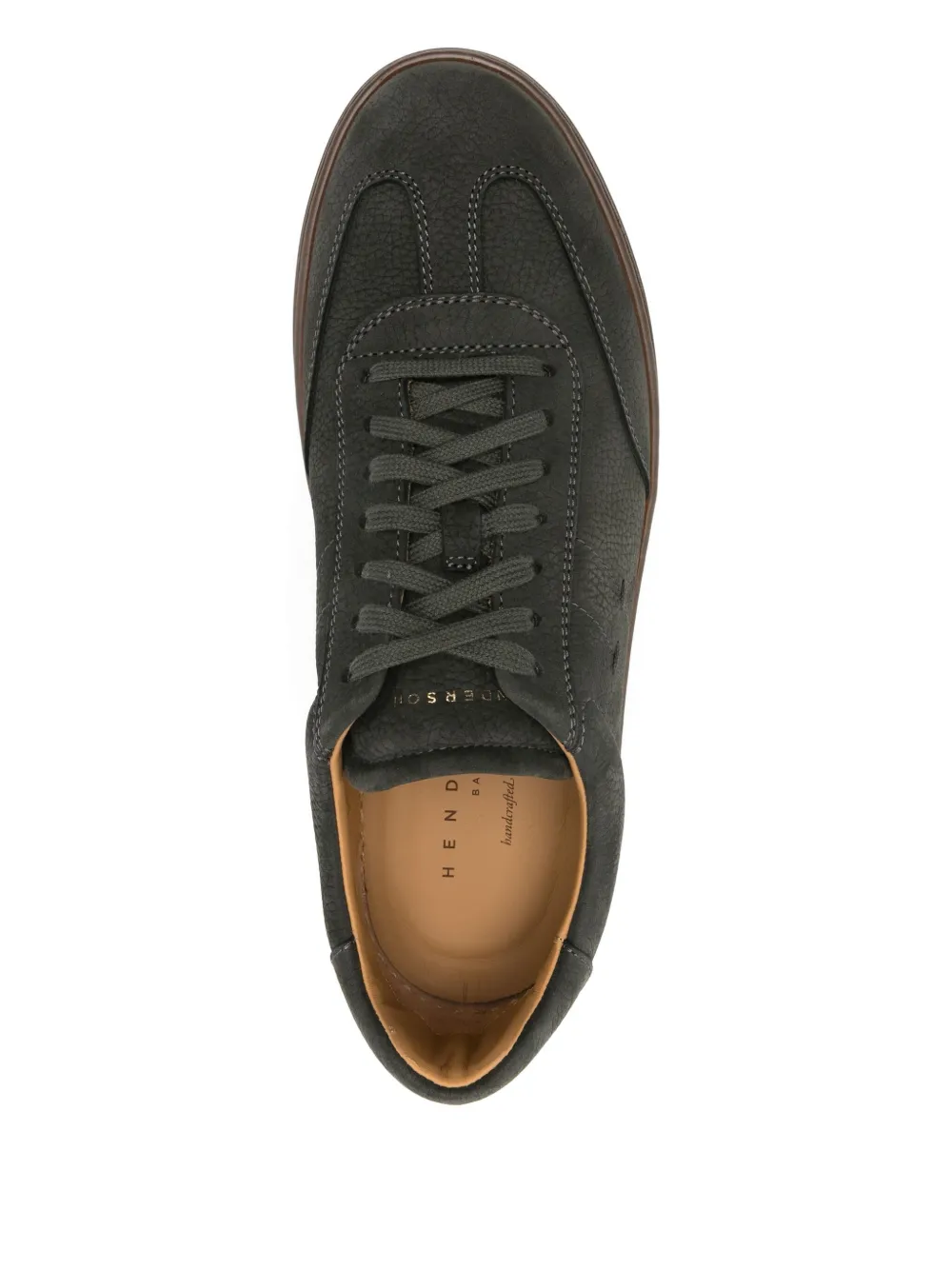 Henderson Baracco Leren sneakers Groen