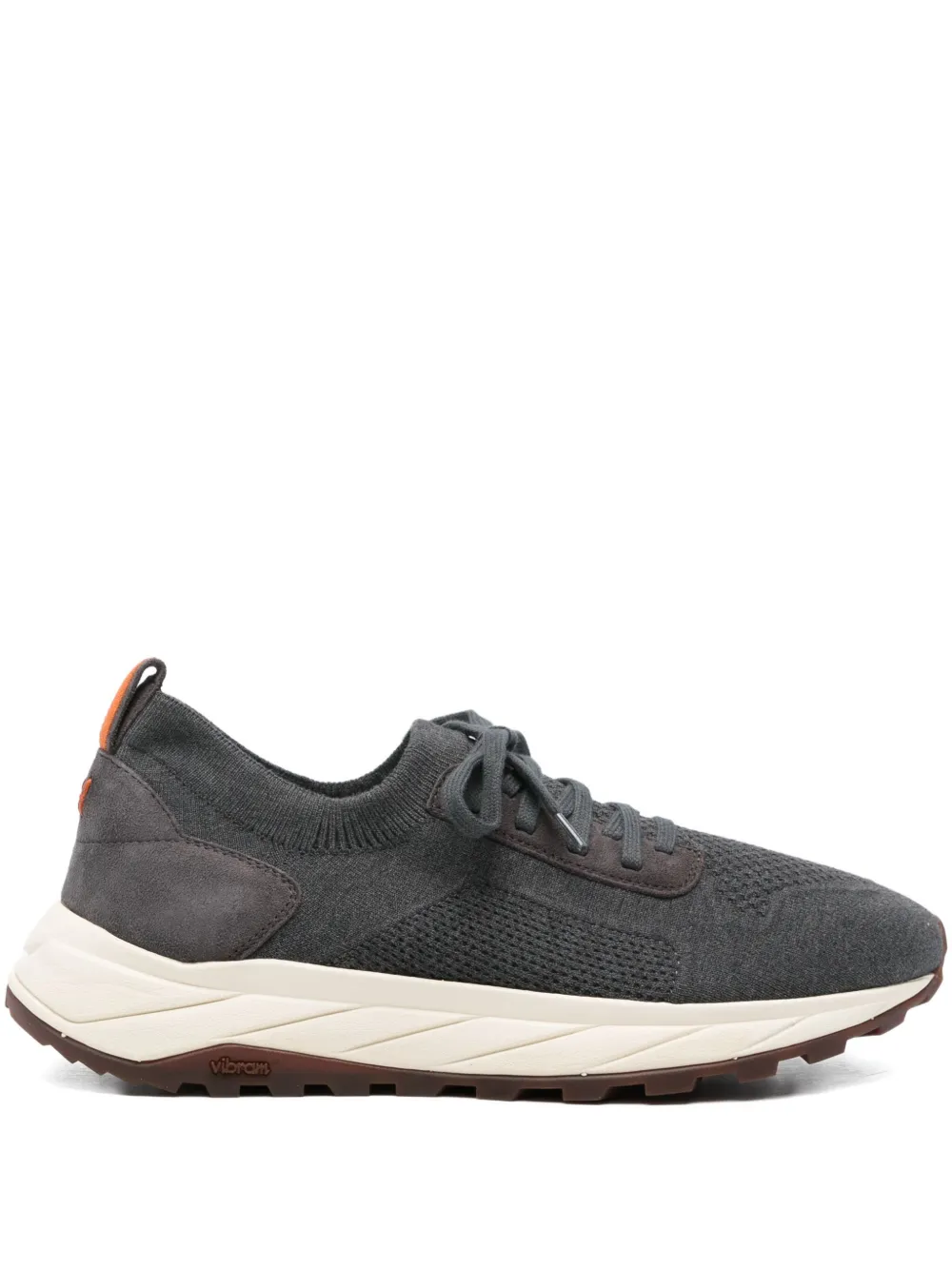Henderson Baracco knitted suede sneakers | Grey | Image 1