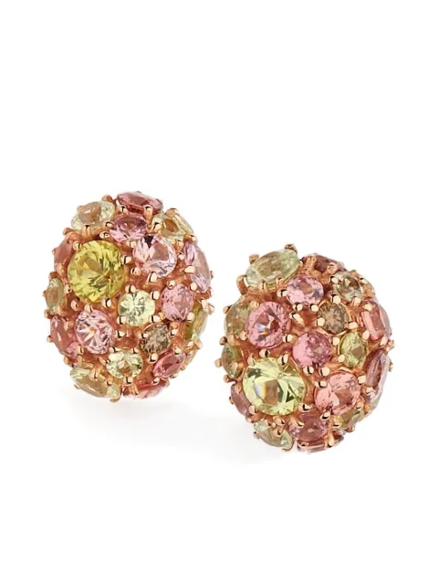 Brumani 18kt Bubbles Weißgoldohrringe mit Schmuckstein