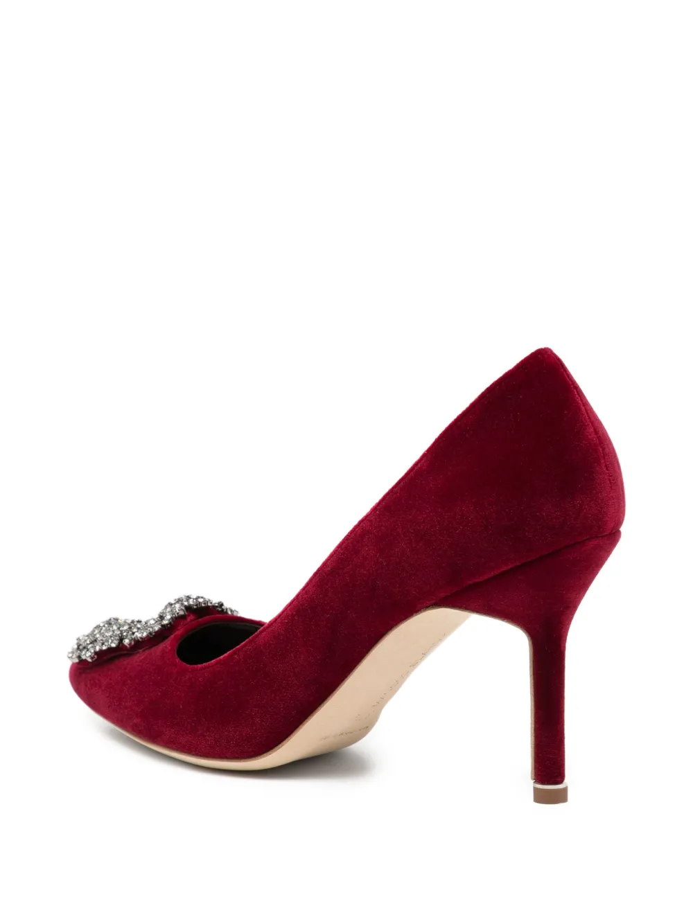 Manolo Blahnik 90 mm Hangisi pumps Rood
