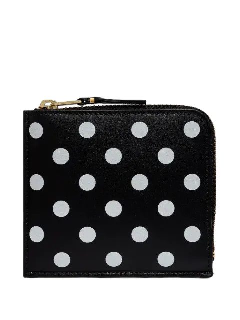Comme Des Garçons Play polka dot-print "Black" wallet
