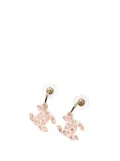 CHANEL Pre-Owned 2004 Resin Crystal CC Push Back Earrings costume earrings - Pink