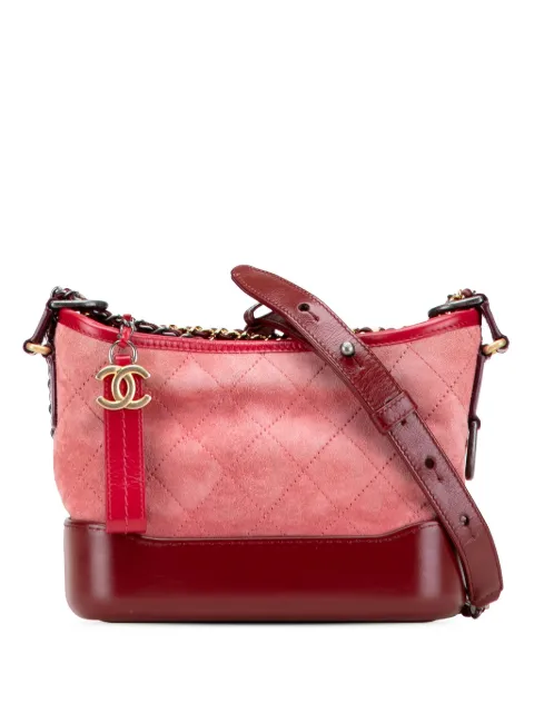 CHANEL Pre-Owned 2017-2018 Small Suede Gabrielle crossbody bag