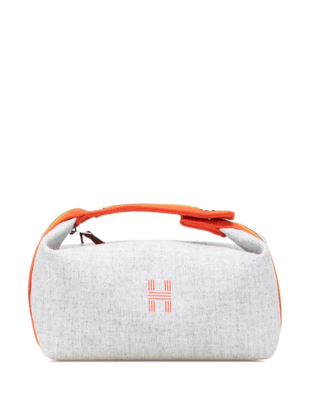 Hermès Pre-Owned 2020-2025 Small Wool Bride A Brac Rocabar Case vanity bag | Grey | Image 1
