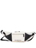 Balenciaga Pre-Owned 2019 Canvas and Leather Neo Lift belt bag - White