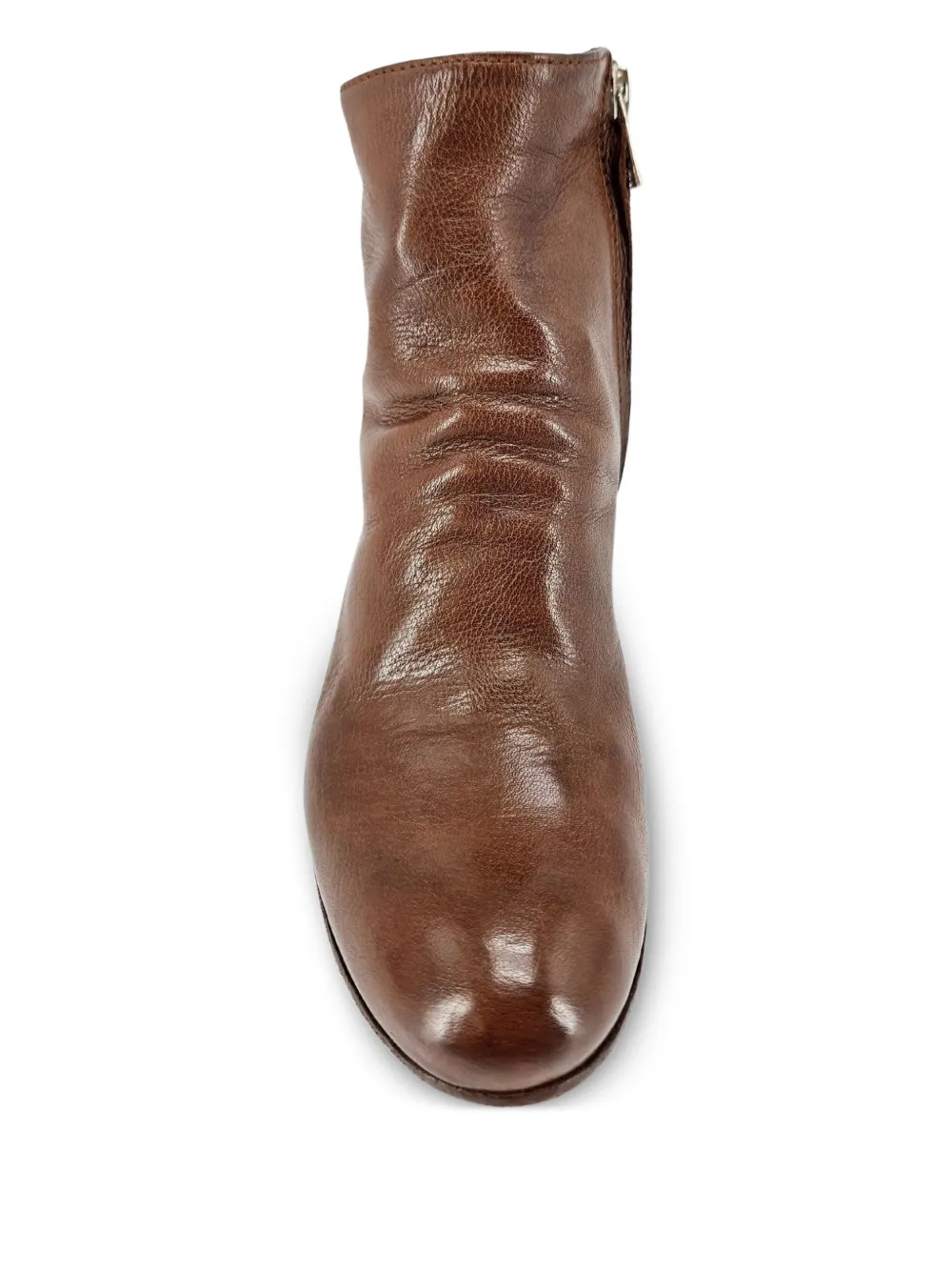 Officine Creative 50mm Chabrol side-zip leather ankle boots Brown