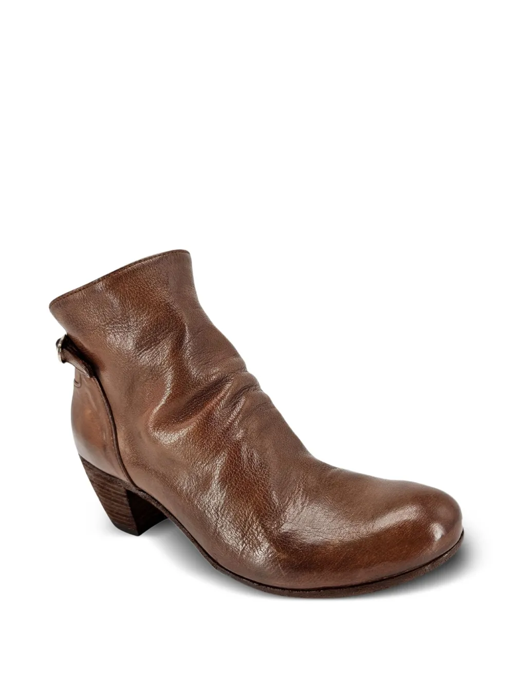 Officine Creative 50mm Chabrol side-zip leather ankle boots Brown