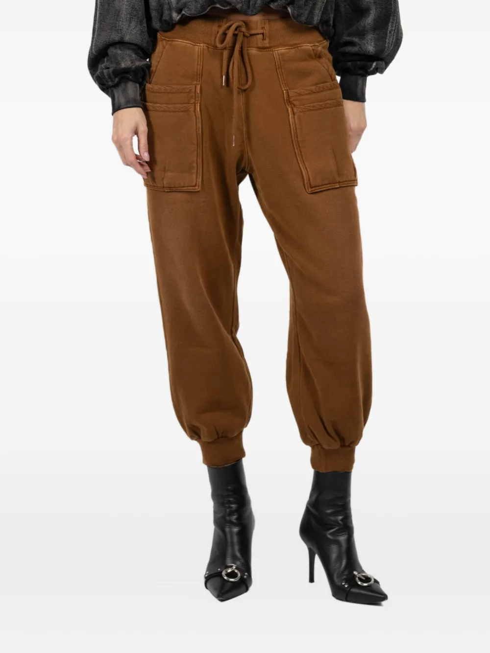 R13 Elasticated Cotton Track Pants In Multi