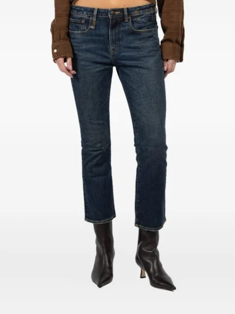 R13 faded-wash cotton jeans