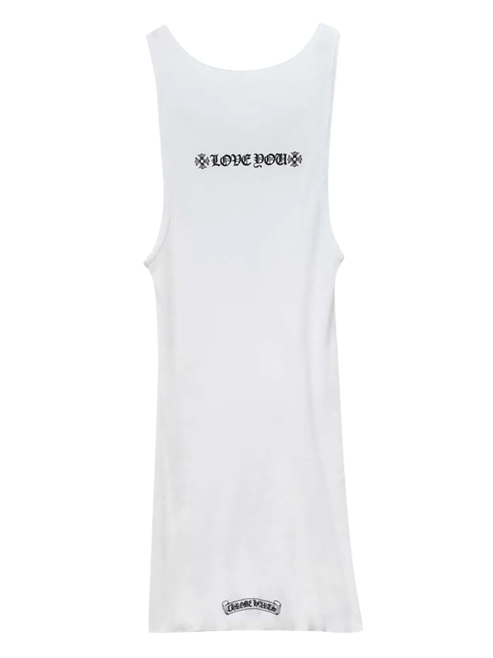 Chrome Hearts Scroll tanktop met logo - Wit